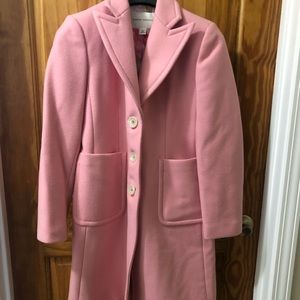 Pink Wool Trench Coat